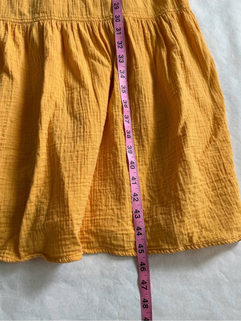Free Assembly Maxi/Midi Dress Medium Marigold Yellow Cotton Gauze Sundress - Picture 12 of 15